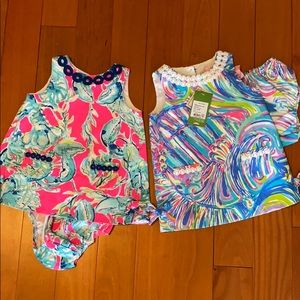 Lilly Pulitzer Baby NWT Shift Dress Set of 2